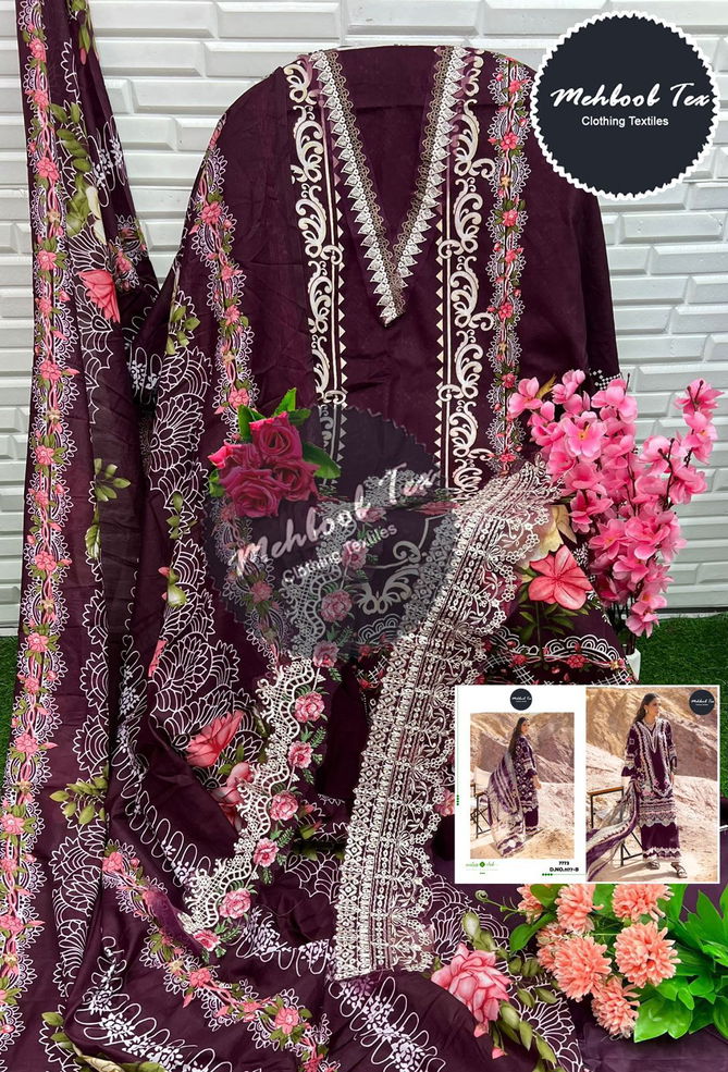 Mehbbob Tex Elaf Premium Lawn Collection Vol 1 Pakistani Suits Catalog